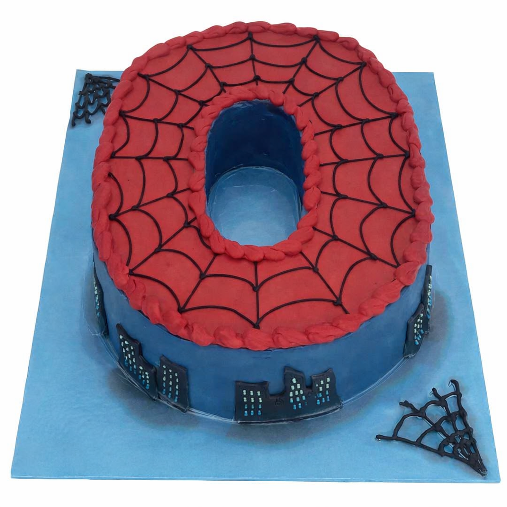 0 Numerical Spiderman Cake