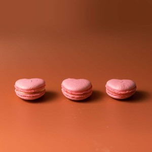 Baby Pink Heart Macaroons