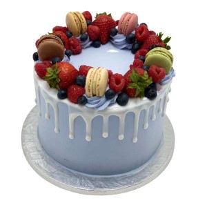Berry Beautiful and Macaron Cake