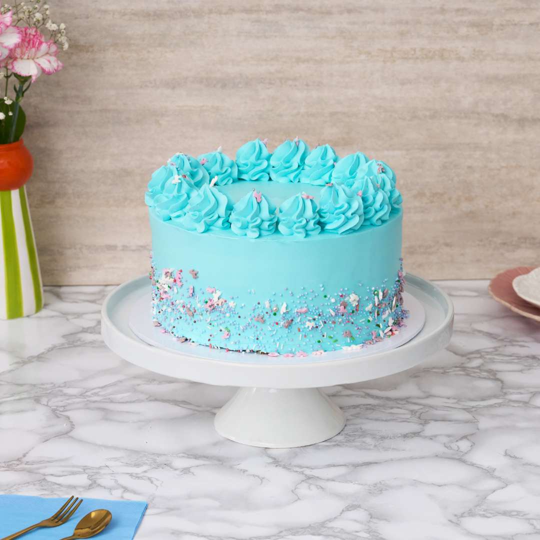 Blue Vanilla Cake