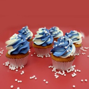 Blue Vanilla Cupcakes