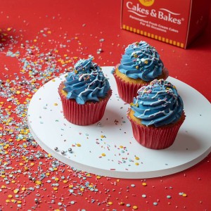 Blue Vanilla Cupcakes