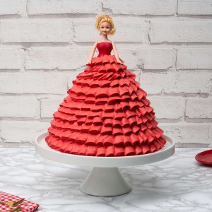 Blushing Beauty Barbie Cake