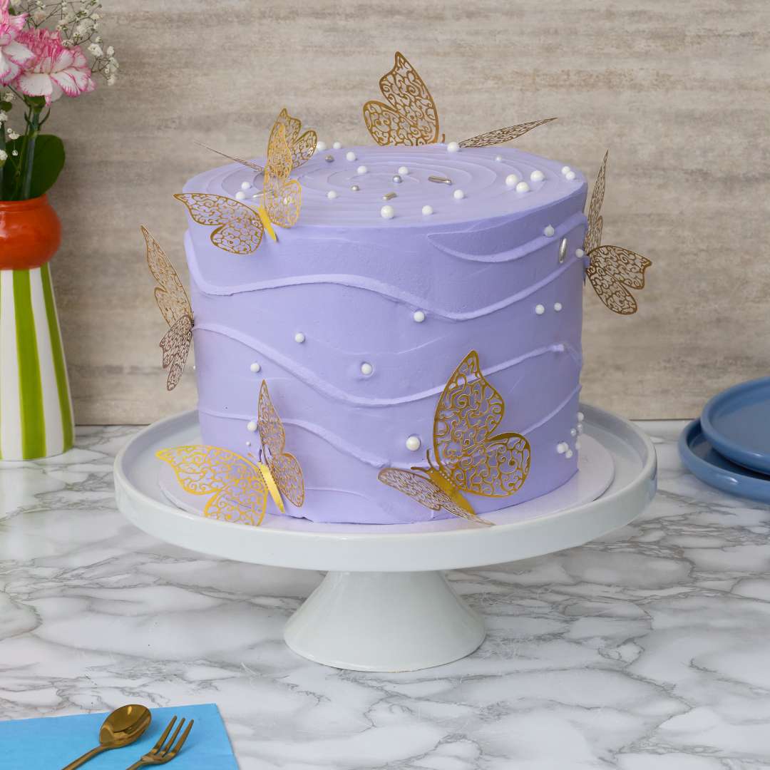 Butterfly Meadow Cake