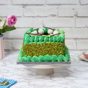 Choco Pistachio Square Cake