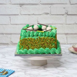 Choco Pistachio Square Cake