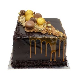 Choco-Vanilla Double-Decker Cake
