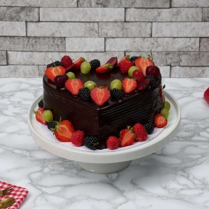 Chocolate Truffle Heart Cake