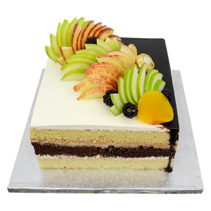 Divine Duo Square Cake