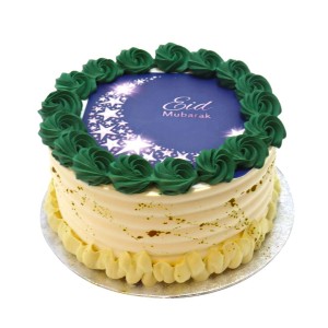 Eid Mubarak Starry Night Photo Cake