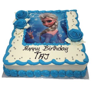 Elsa Frozen Photo Cake