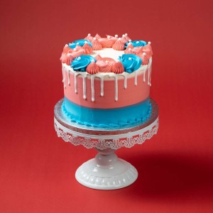 Floral Gender Reveal Cake | Cakes & Bakes | Cake Delivery