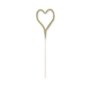 Gold Heart Shape Sparkler  | Cakes & Bakes | Cake Delivery