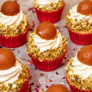 Gulab Jamun Cupcakes