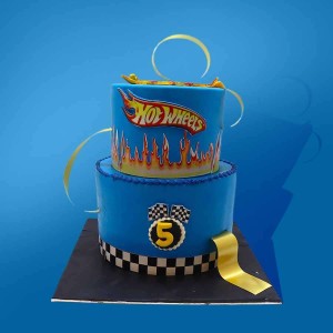 Hot Wheels Victory Lane Cake - Hard Icing