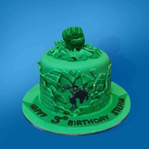 Hulk Smash Cake