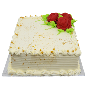 Ivory Enchantment Vanilla Cake
