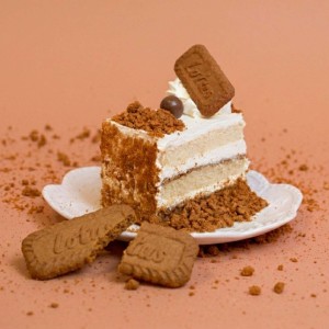 Lotus Biscoff Cake Slice
