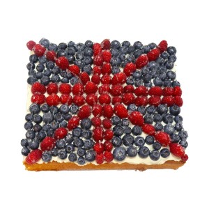 Majestic Union Jack Berry Delight Cake