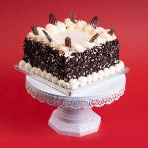 ChocoSnow Symphony Square Cake