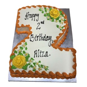 Orange Blossom Numerical Cake  | Cakes & Bakes | Cake Delivery