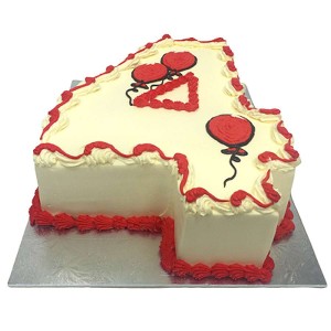 Red balloons Numerical Cake | Cakes & Bakes | Cake Delivery