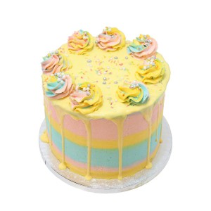 Pastel Strips Cake