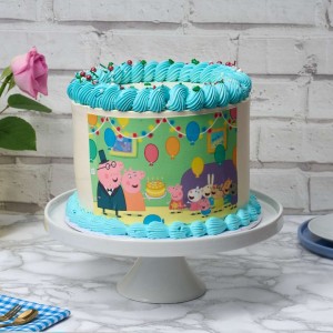 Peppa Pig Photo Cake