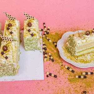 Pistachio Cake Slices  | Cakes & Bakes | Cake Delivery