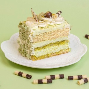 Pistachio Cake Slices