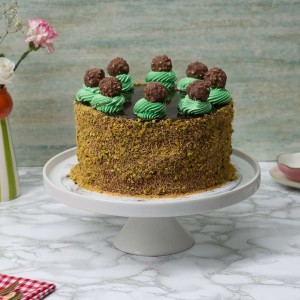 Pistachio Ferrero Rocher Cake