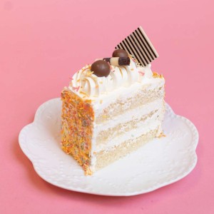 Rainbow Vanilla Cake Slices  | Cakes & Bakes | Cake Delivery