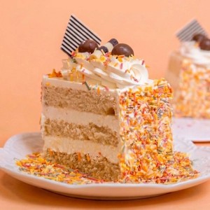 Rainbow Vanilla Cake Slices | Cakes & Bakes | Cake Delivery