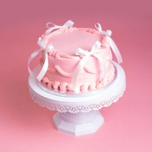 Rosy Swirl Fantasy Cake