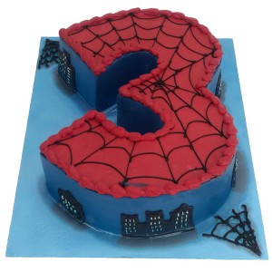 Spiderman Numerical Cake
