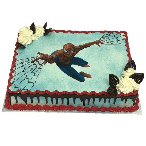 Spiderman Photo Cake