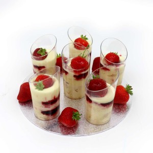 Strawberry Cake Panna Cotta