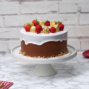 Strawberry Ferrero Cake