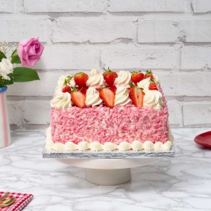 Strawberry Square Cake