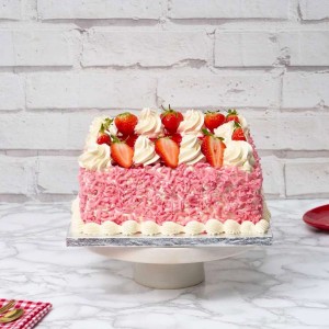 Strawberry Square Cake