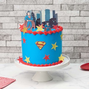 Superman Superhero Cake