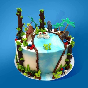 Tropical Oasis Cake