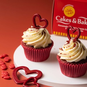 Valentine's Day Red Velvet Cupcakes