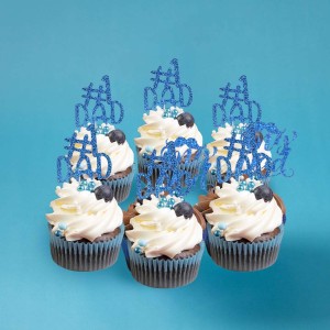 fathers day vanilla cupcake