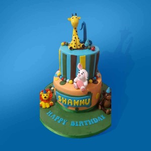 Zoo Animals Cake