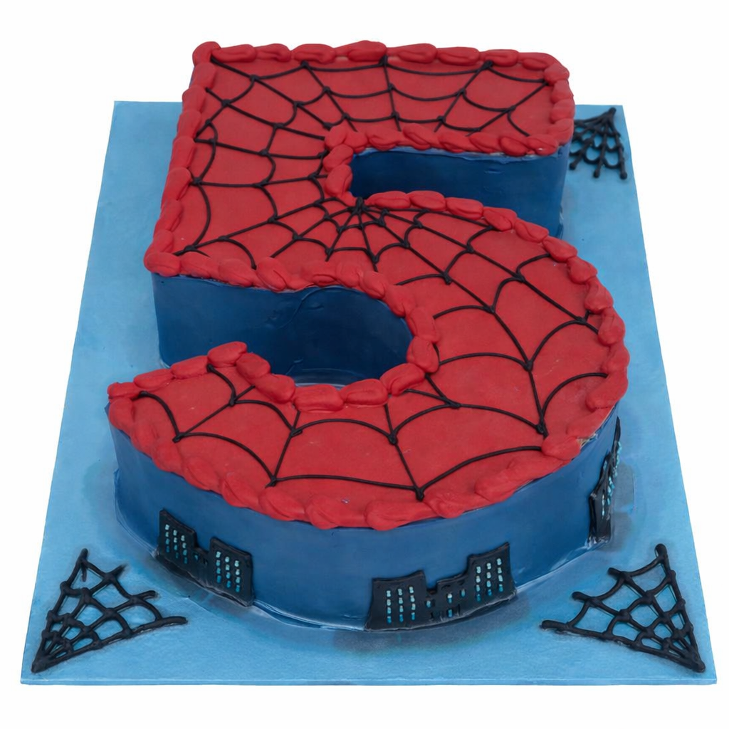 5 Numerical Spiderman Cake