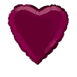 Solid Heart Foil Balloon 18 Inch - Red | Cakes & Bakes | Cake Delivery