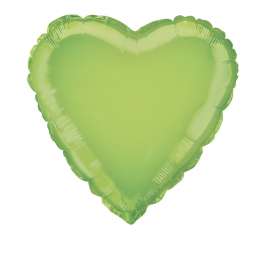 Solid Heart Foil Balloon 18 Inch - Lime Green | Cakes & Bakes | Cake Delivery