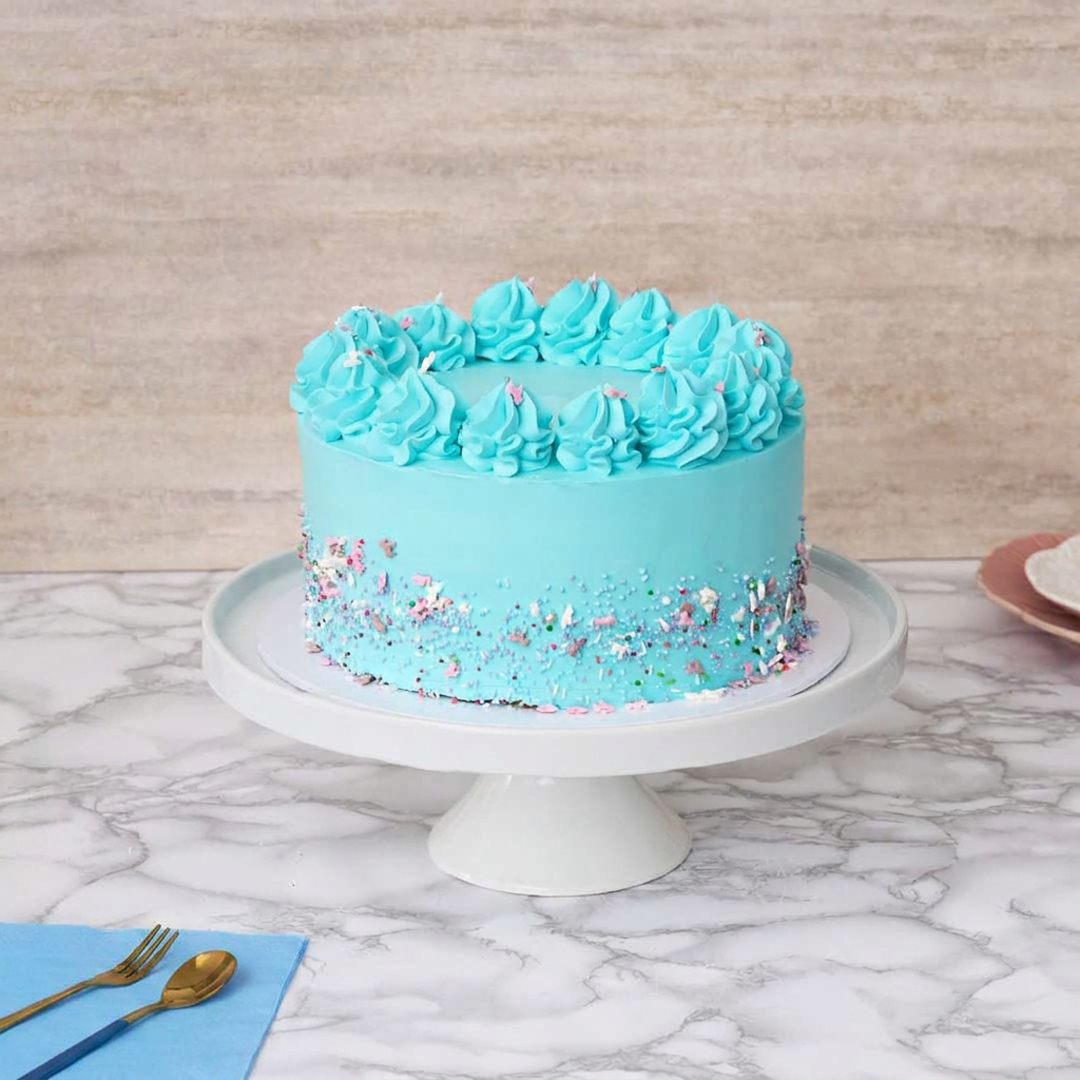 Blue Vanilla Cake