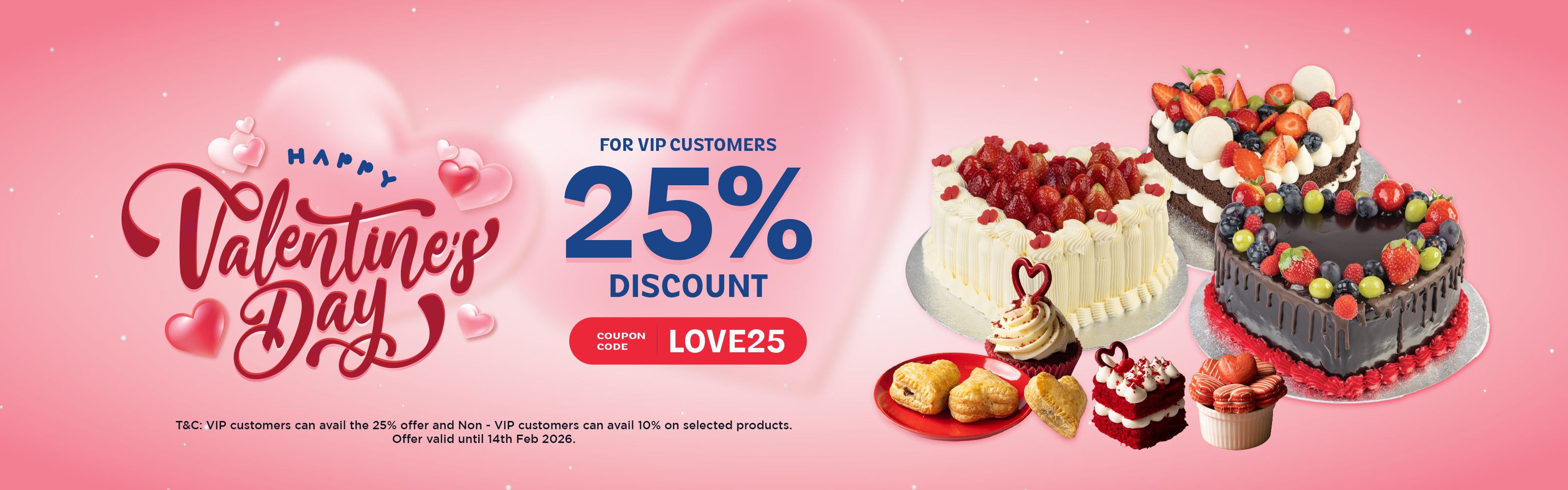 Valentines day 2026 - 10% off & 25% VIP Discount